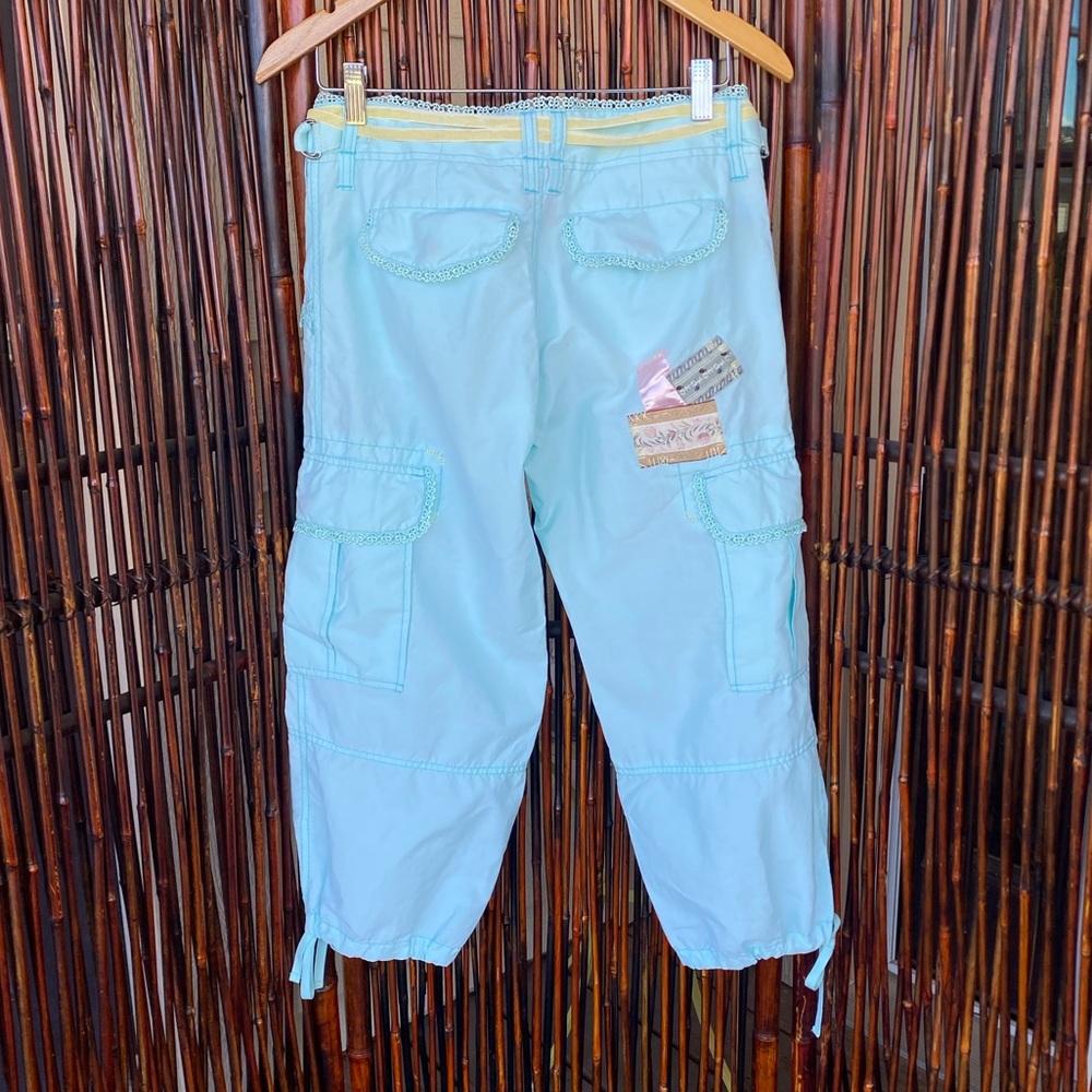 NWOT Miss Me Mint Patched Crop Pants - Picture 12 of 16